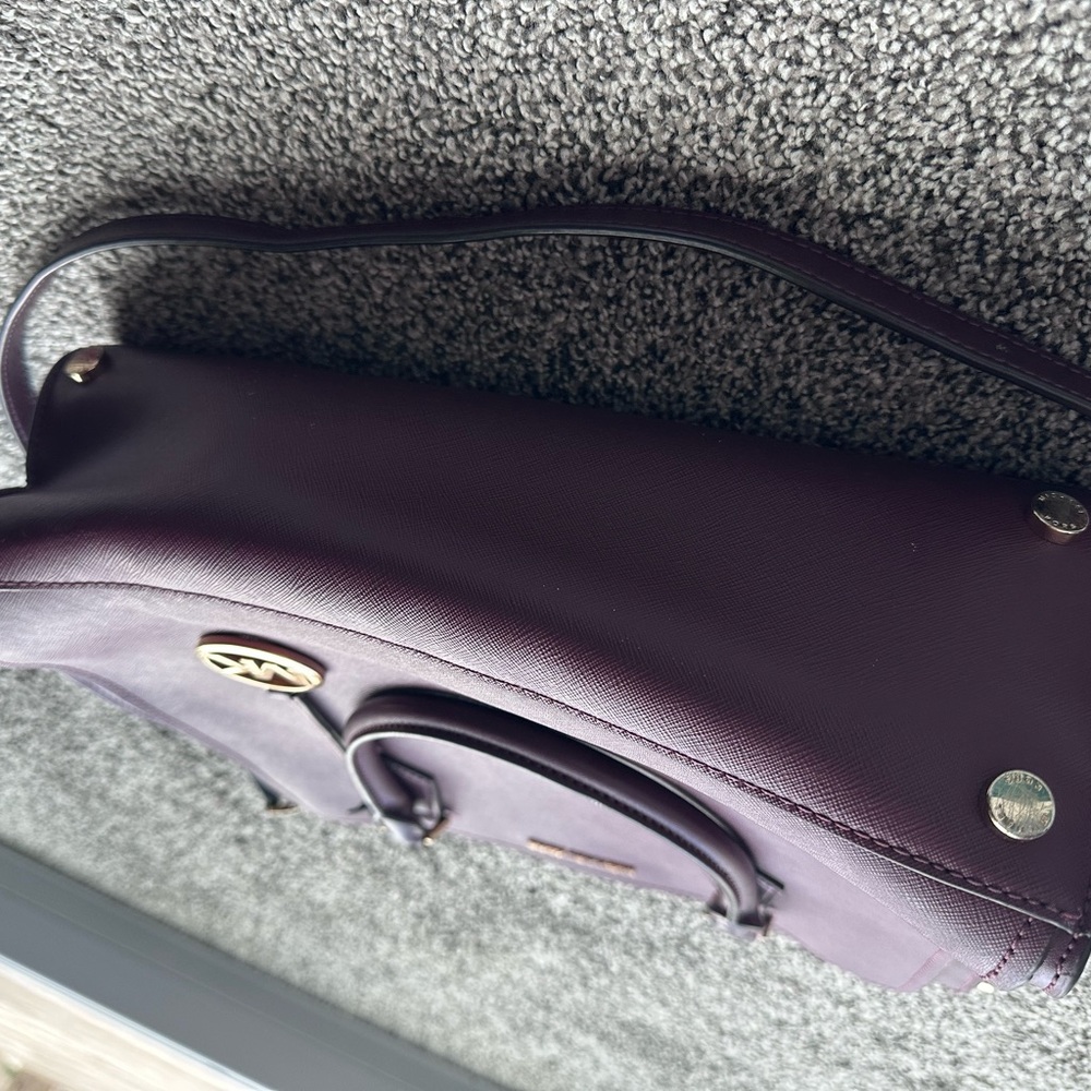 Michael Kors Plum Satchel - Picture 9 of 14